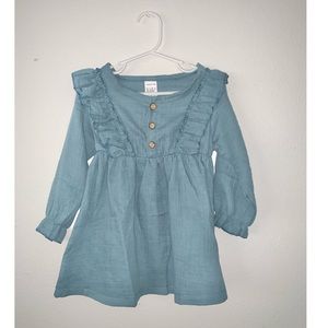 BLUE LONG SLEEVE DRESS